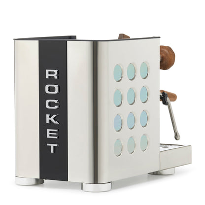 Rocket Espresso Appartamento TCA Espresso Machine - Stainless Steel with Black Stripe