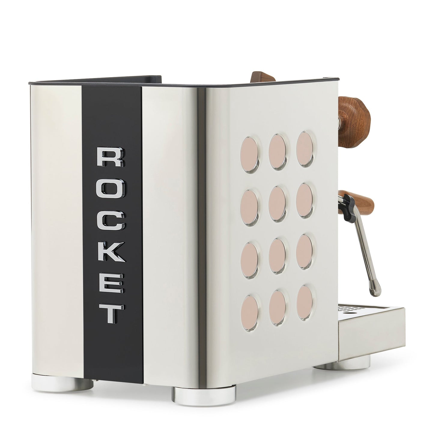 Rocket Espresso Appartamento TCA Espresso Machine - Stainless Steel with Black Stripe