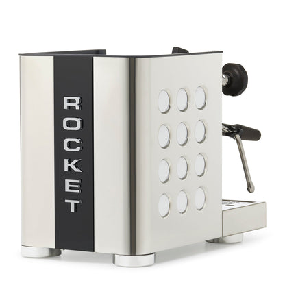 Rocket Espresso Appartamento TCA Espresso Machine - Stainless Steel with Black Stripe