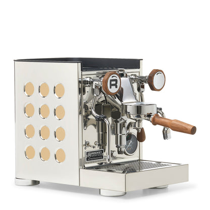 Rocket Espresso Appartamento TCA Espresso Machine - Stainless Steel with Black Stripe