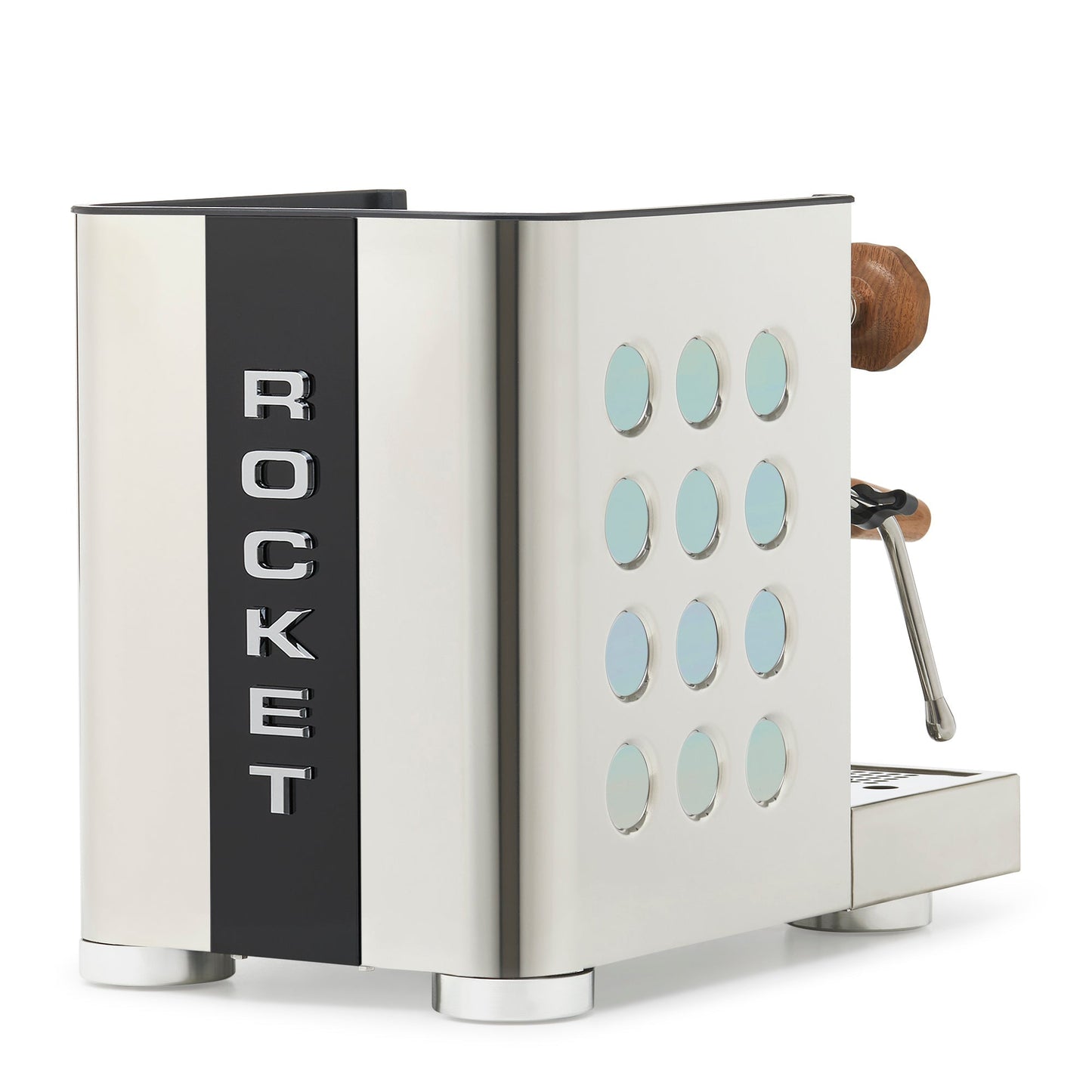 Rocket Espresso Appartamento TCA Espresso Machine - Stainless Steel with Black Stripe