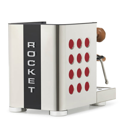 Rocket Espresso Appartamento TCA Espresso Machine - Stainless Steel with Black Stripe