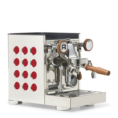 Rocket Espresso Appartamento TCA Espresso Machine - Stainless Steel with Black Stripe