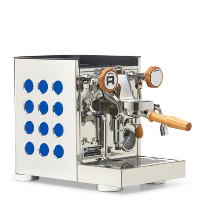 Rocket Espresso Appartamento TCA Espresso Machine - Stainless Steel with Black Stripe