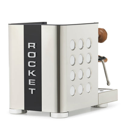 Rocket Espresso Appartamento TCA Espresso Machine - Stainless Steel with Black Stripe