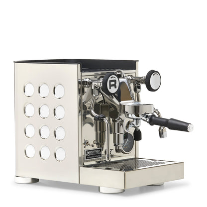 Rocket Espresso Appartamento TCA Espresso Machine - Stainless Steel with Black Stripe