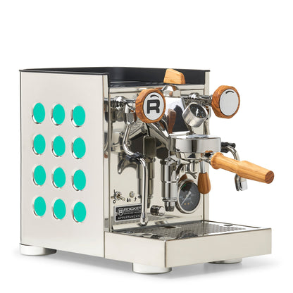 Rocket Espresso Appartamento TCA Espresso Machine - Stainless Steel with White Stripe