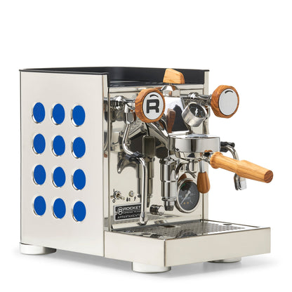 Rocket Espresso Appartamento TCA Espresso Machine - Stainless Steel with White Stripe