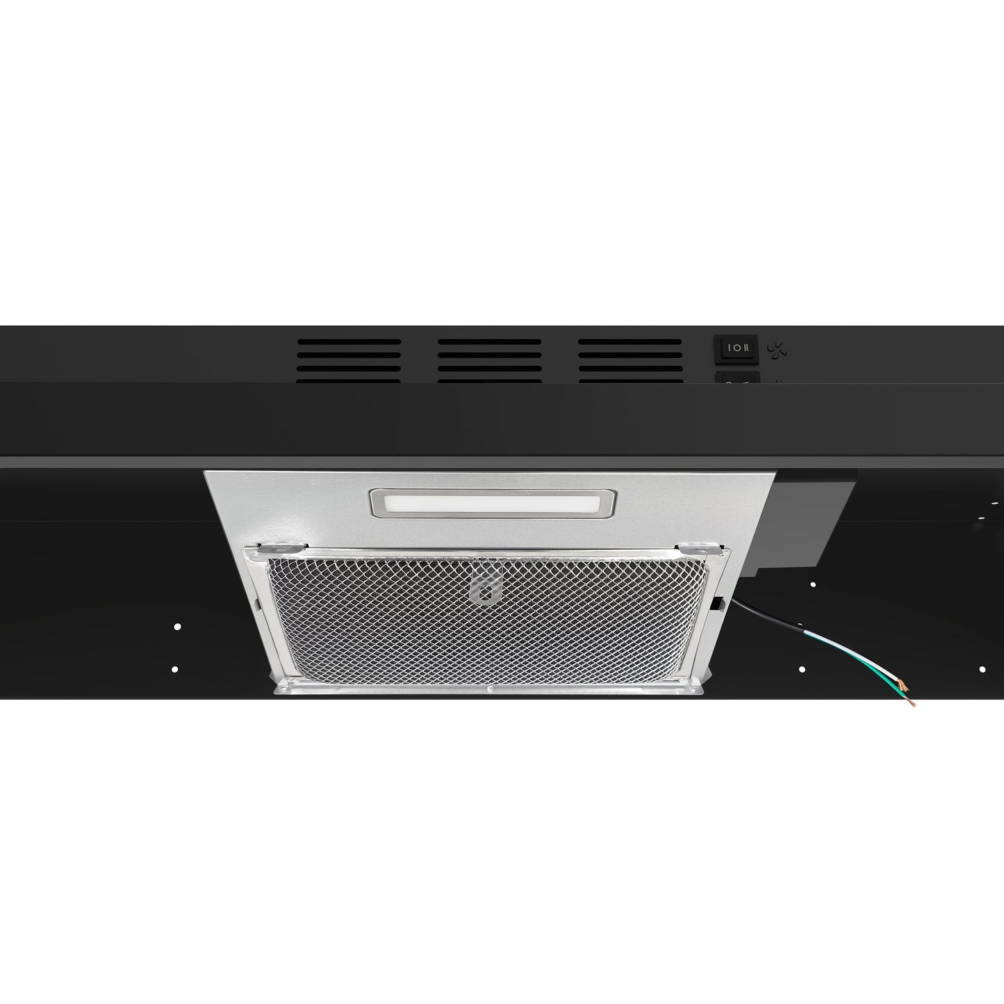 FORNO Cappa 30-Inch Under-Cabinet Convertible Range Hood, 200 CFM, Black (FRHUC5200-30BLK)