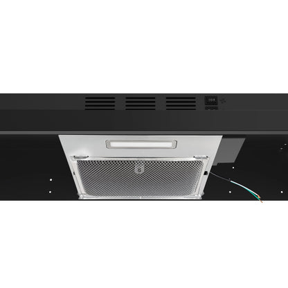 FORNO Cappa 30-Inch Under-Cabinet Convertible Range Hood, 200 CFM, Black (FRHUC5200-30BLK)