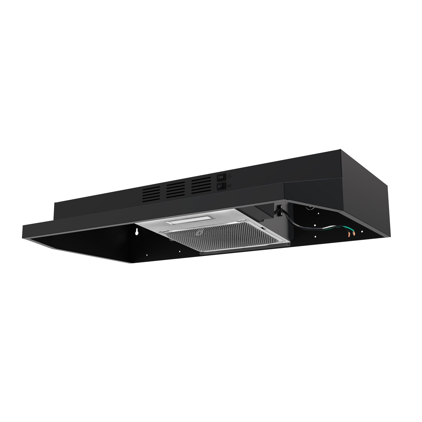 FORNO Cappa 30-Inch Under-Cabinet Convertible Range Hood, 200 CFM, Black (FRHUC5200-30BLK)