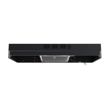 FORNO Cappa 30-Inch Under-Cabinet Convertible Range Hood, 200 CFM, Black (FRHUC5200-30BLK)