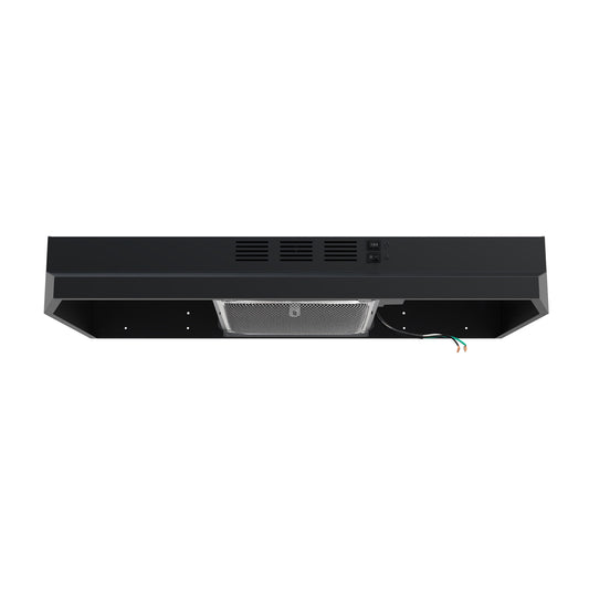 FORNO Cappa 30-Inch Under-Cabinet Convertible Range Hood, 200 CFM, Black (FRHUC5200-30BLK)