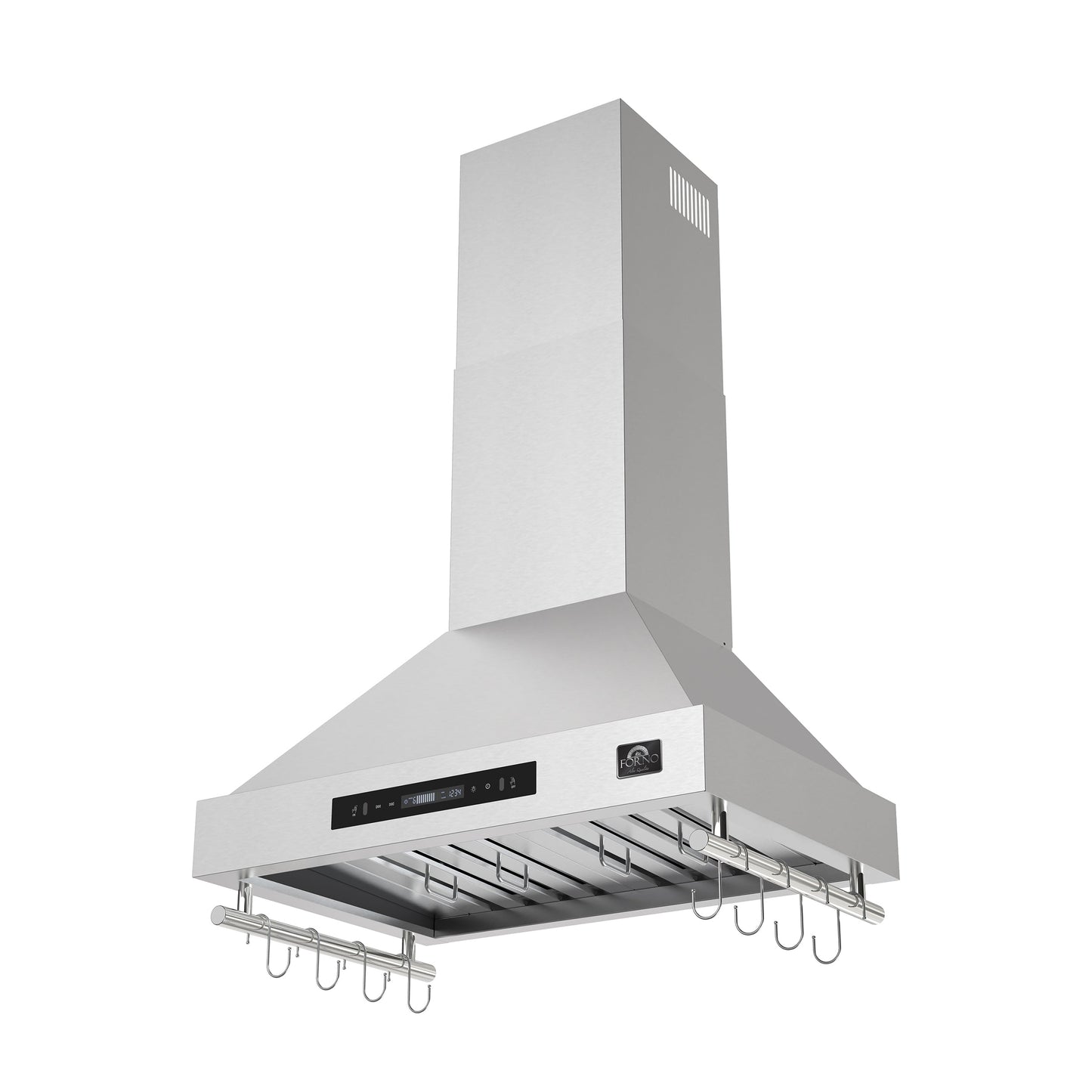 FORNO Venezia 30-Inch Wall-Mount Ducted Range Hood, 370 CFM, Touch Controls, LED Lighting, Stainless Steel (FRHWM5503-30)