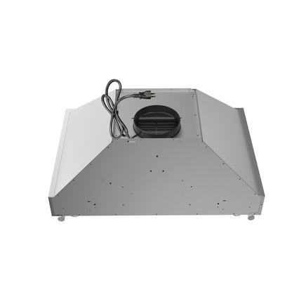 FORNO Venezia 30-Inch Wall-Mount Ducted Range Hood, 370 CFM, Touch Controls, LED Lighting, Stainless Steel (FRHWM5503-30)