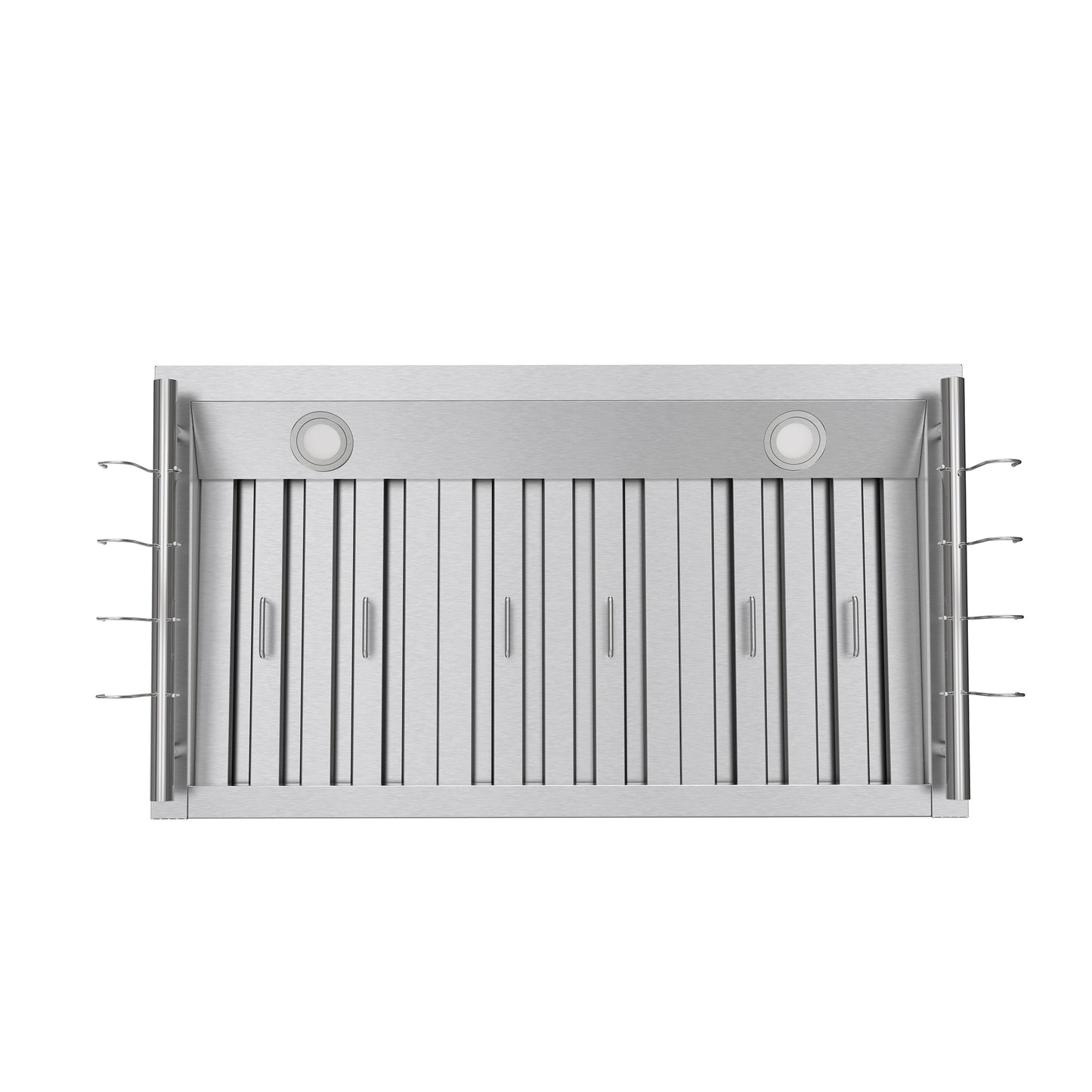 Forno Venezia 36-Inch Wall-Mounted Ducted Range Hood, 370 CFM, Stainless Steel, Touch Controls, LED Lighting (Model FRHWM5503-36)