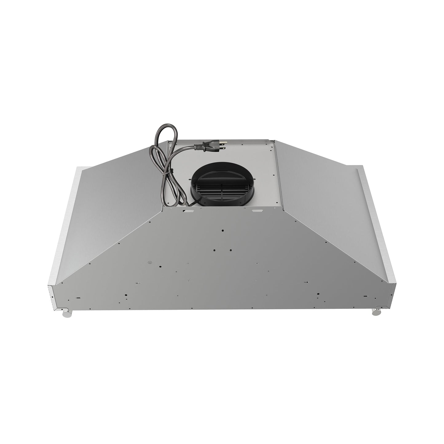 Forno Venezia 36-Inch Wall-Mounted Ducted Range Hood, 370 CFM, Stainless Steel, Touch Controls, LED Lighting (Model FRHWM5503-36)