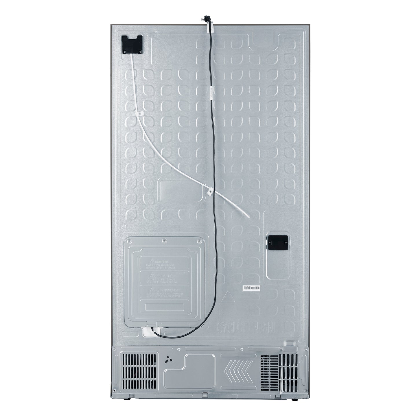 FORNO Aosta 36 in Freestanding Refrigerator, 22.4 cu ft, External Water Dispenser, Automatic Ice Maker, Stainless Steel, Model FFFFD1866-36SB