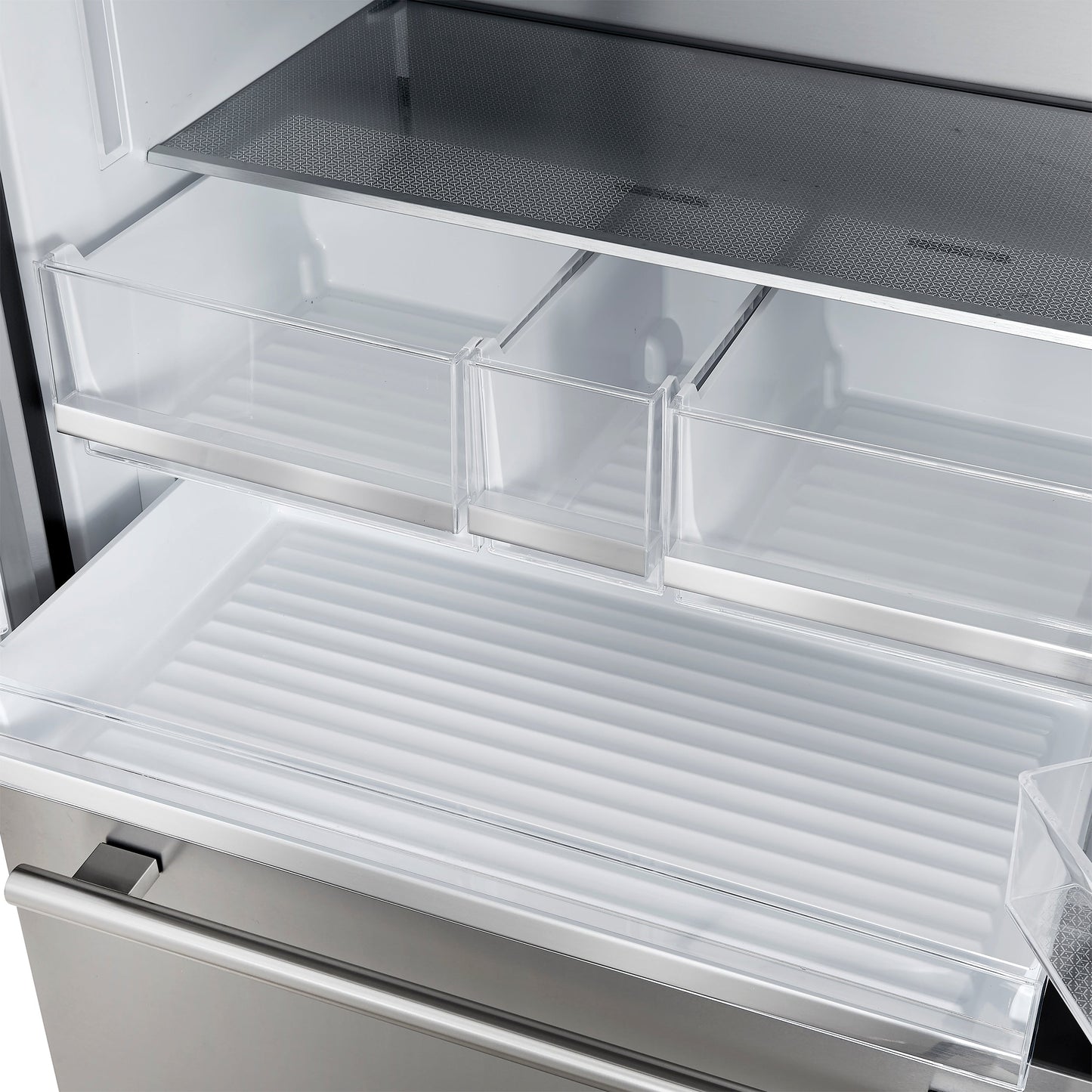 FORNO Aosta 36 in Freestanding Refrigerator, 22.4 cu ft, External Water Dispenser, Automatic Ice Maker, Stainless Steel, Model FFFFD1866-36SB