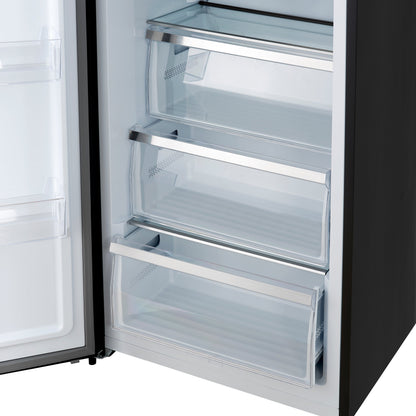 Forno Maderno 60-Inch Convertible Refrigerator and Freezer Combo, 27.2 Cu. Ft., Black with Antique Brass Handles, Trim Kit Included (Model FFFFD1722-60MG-BLK)