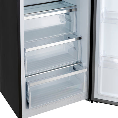 Forno Maderno 60-Inch Convertible Refrigerator and Freezer Combo, 27.2 Cu. Ft., Black with Antique Brass Handles, Trim Kit Included (Model FFFFD1722-60MG-BLK)