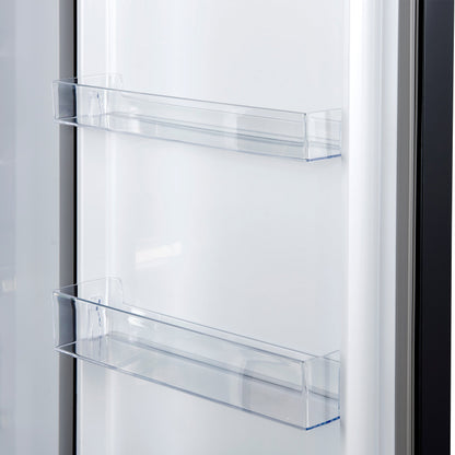 FORNO Maderno 60-Inch Convertible Refrigerator Freezer Combo, 27.2 cu ft, Dual Zone, Black with Stainless Steel Handles, Trim Kit Included – FFFFD1722-60MG-BLK