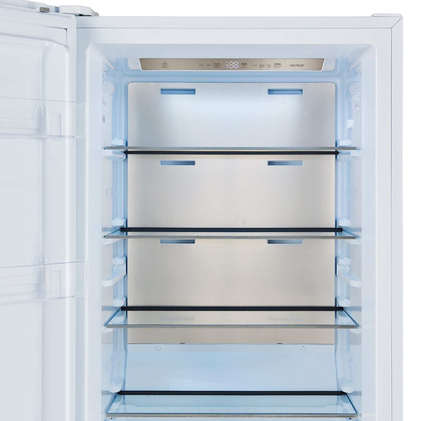 Forno Maderno 28-Inch Built-In Convertible Refrigerator Freezer, 13.6 Cu. Ft., Left Swing, White with Antique Brass Handle (Model FFFFD1722-28WHT-LS)