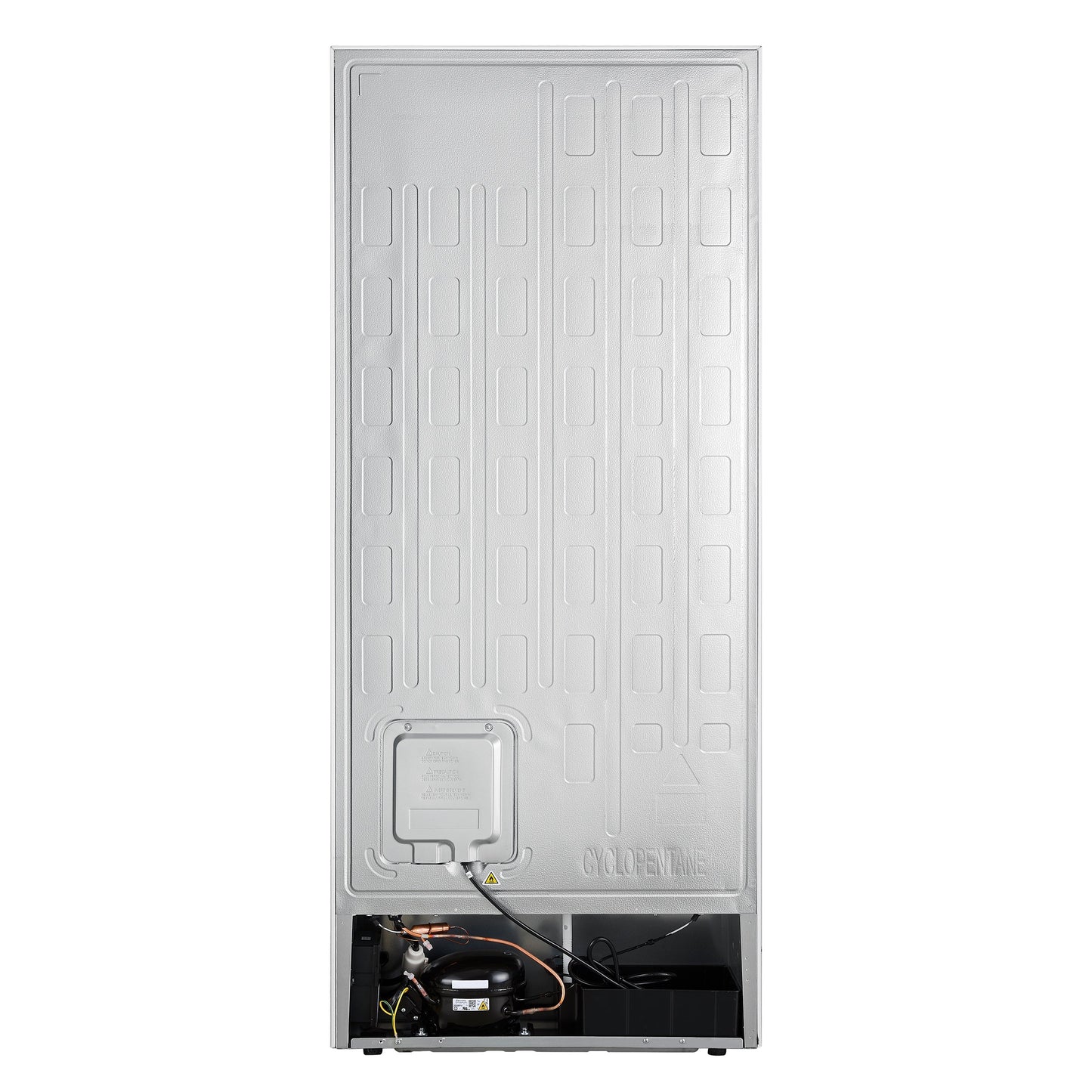 FORNO Maderno 32-Inch Built-In Convertible Refrigerator Freezer, 13.6 Cu. Ft., Right-Hinged Door, Panel-Ready White with Antique Brass Handle and Grill Trim (Model FFFFD1722-32RSG-WHT)