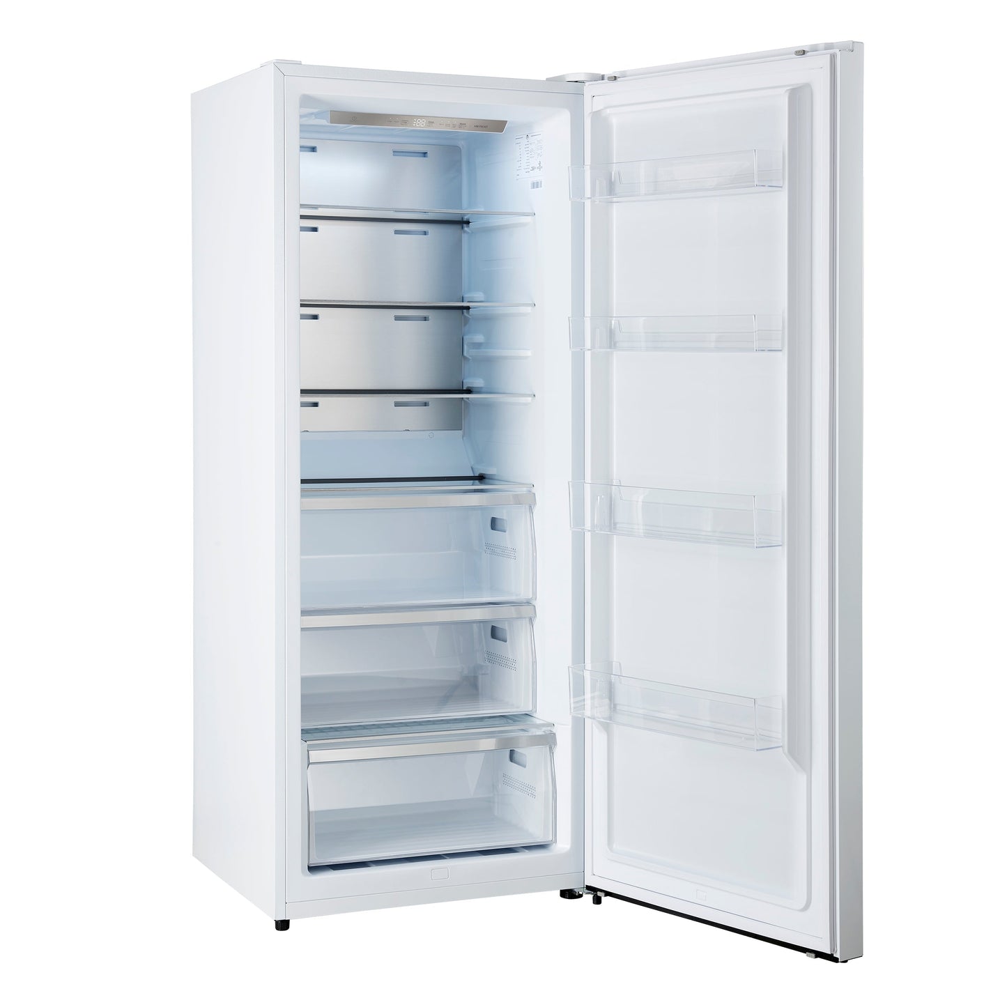 FORNO Maderno 32-Inch Built-In Convertible Refrigerator Freezer, 13.6 Cu. Ft., Right-Hinged Door, Panel-Ready White with Antique Brass Handle and Grill Trim (Model FFFFD1722-32RSG-WHT)