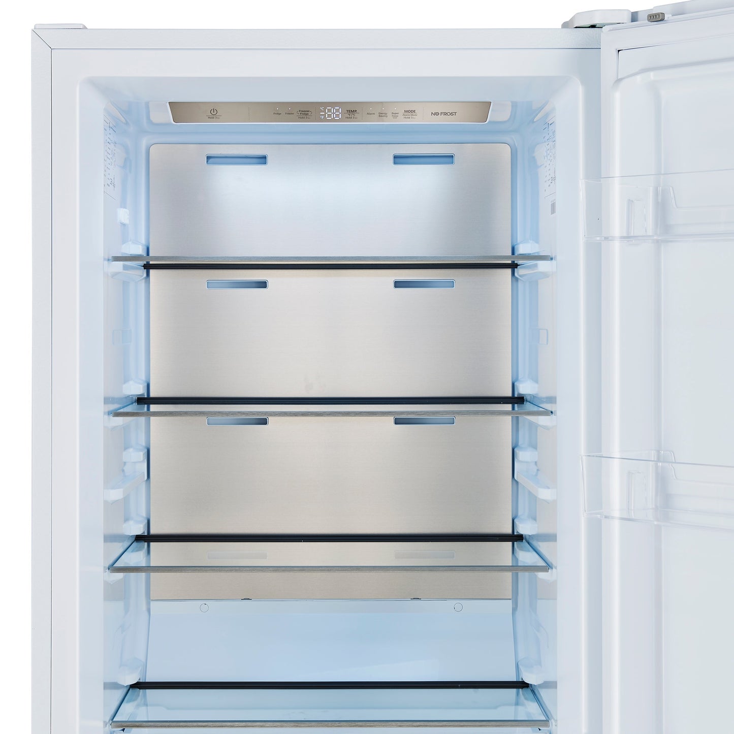 Forno Maderno 60-Inch Built-In Convertible Refrigerator/Freezer, 27.2 Cu. Ft., White, Antique Brass Handles, Grill Trim Kit (FFFFD1722-60SG-WHT)