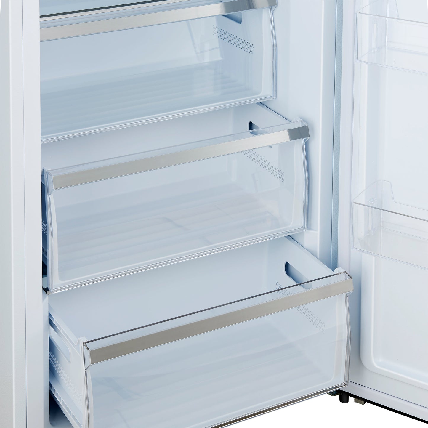 FORNO Maderno 28-Inch Built-In Convertible Refrigerator Freezer, 13.6 Cu. Ft., Right Swing, White with Antique Brass Handle (FFFFD1722-28WHT-RS)