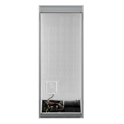 FORNO Maderno 32-Inch Built-In Convertible Refrigerator Freezer, 13.6 Cu Ft, Right-Hinge, Black with Antique Brass Handle, Trim Kit, Model FFFFD1722-32RSG-BLK