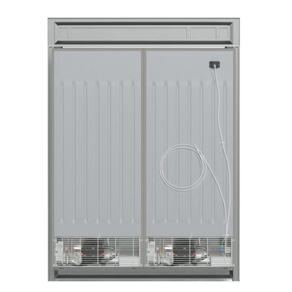 FORNO Fortezza 60-Inch Freestanding Refrigerator Freezer, 28 Cu. Ft., Automatic Ice Maker, Stainless Steel, Model FFFFD1738-60MG