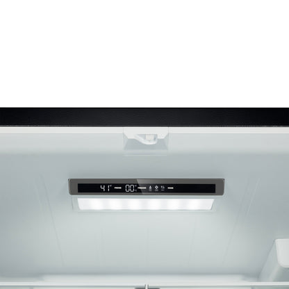 FORNO Rivello 36-Inch French Door Refrigerator, Standard Depth, Water and Ice Dispenser, Black with Stainless Steel Accents (FFFFD1783-36BLK)
