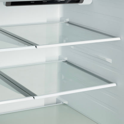 FORNO Rivello 36-Inch French Door Refrigerator, Standard Depth, Water and Ice Dispenser, Black with Stainless Steel Accents (FFFFD1783-36BLK)