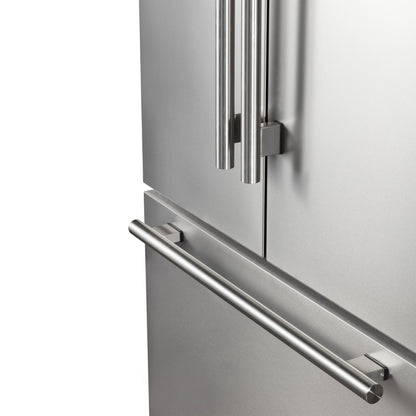FORNO Rivello 36 in. French Door Refrigerator, Standard Depth, Stainless Steel, with Water & Ice Dispenser (Model FFFFD1783-36S)