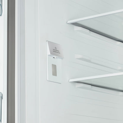 FORNO Rivello 36-Inch Standard-Depth French Door Refrigerator with Water & Ice Dispenser, White with Stainless Steel Accents (Model FFFFD1783-36WHT)