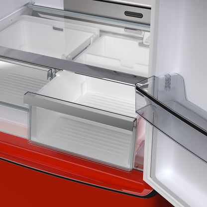 Forno Espresso Luigi 33-Inch French Door Refrigerator, 18 Cu. Ft., Red (Model FFFFD1791-33RED)