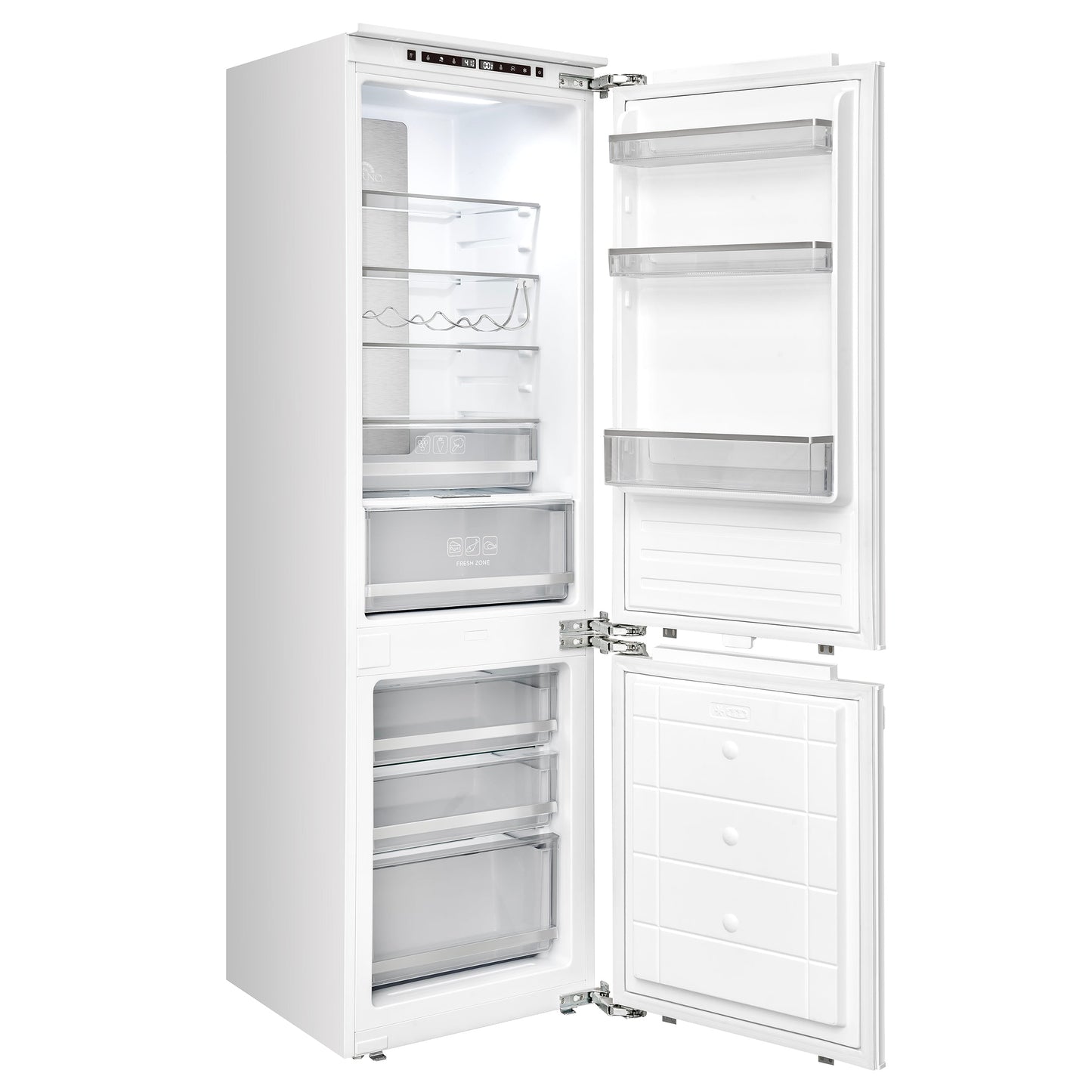 FORNO Rivestito 22 in Counter-Depth Built-In Panel-Ready Refrigerator with Bottom Freezer, 8.6 cu ft, Model FFRBI1798-21