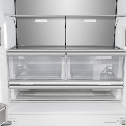 FORNO Rivestito 36-Inch Built-In French Door Refrigerator, 15.5 Cu. Ft., Stainless Steel Panels, Automatic Ice Maker (Model FFRBI1811-36FR)