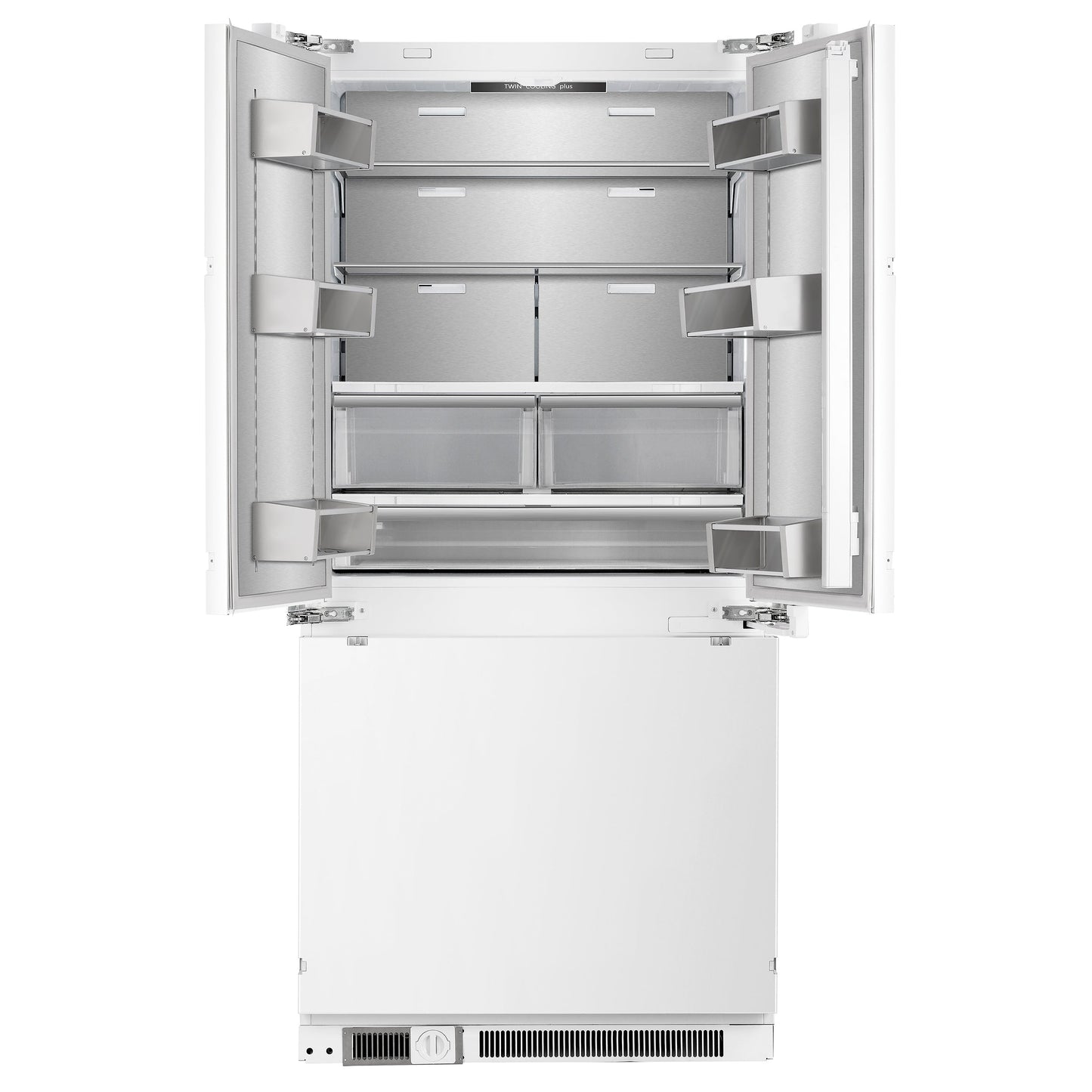 FORNO Rivestito 36-Inch Counter-Depth Built-In Panel-Ready French Door Refrigerator with Automatic Ice Maker, 15.5 cu. ft. (FFRBI1811-36FR)