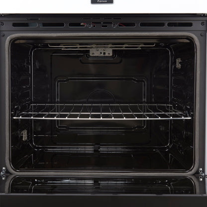 FORNO Espresso Vomero 30-Inch Electric Double Wall Oven, 10.0 cu. ft., White with Stainless Steel Accents (FBOEL1324-30WHT)
