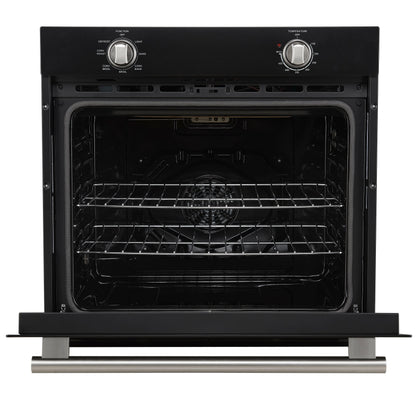 Forno Espresso Vomero 30-Inch Single Electric Wall Oven, 5.0 Cu. Ft., Black with Stainless Steel Accents (FBOEL1370-30BLK)