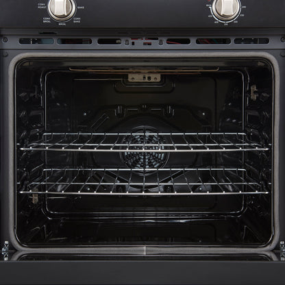 Forno Espresso Vomero 30-Inch Single Electric Wall Oven, 5.0 Cu. Ft., Black with Stainless Steel Accents (FBOEL1370-30BLK)