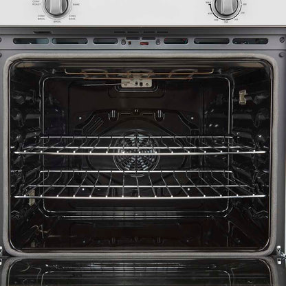 FORNO Espresso Vomero 30-Inch Electric Single Wall Oven, 5.0 Cu. Ft., White with Stainless Steel Accents (FBOEL1370-30WHT)