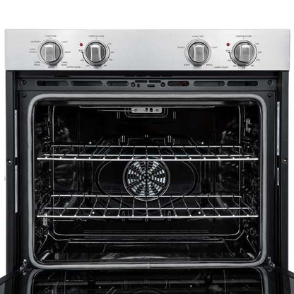 FORNO Vomero 30-Inch Built-In Double Electric Wall Oven, 10.0 cu. ft. Total Capacity, Stainless Steel (FBOEL1324-30)
