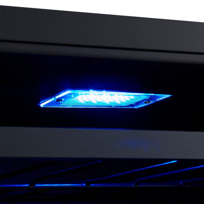 FORNO Gemello 48-Inch Side-by-Side Wine & Beverage Cooler, White with Antique Brass Handles (FWCDR6699-48WHT)