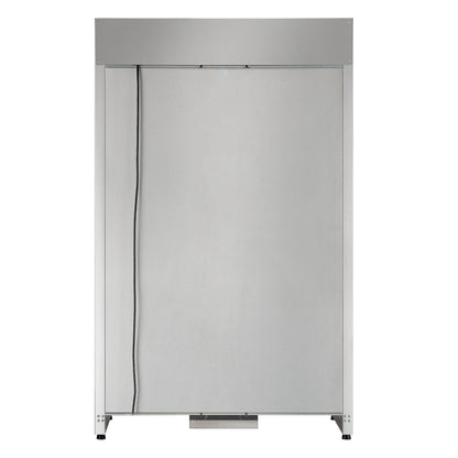 FORNO Abruzzo 48-Inch Dual Zone Wine Cooler, 24 cu.ft., 102-Bottle Capacity, Stainless Trim Shelves (Model FWCDR6611-48S)