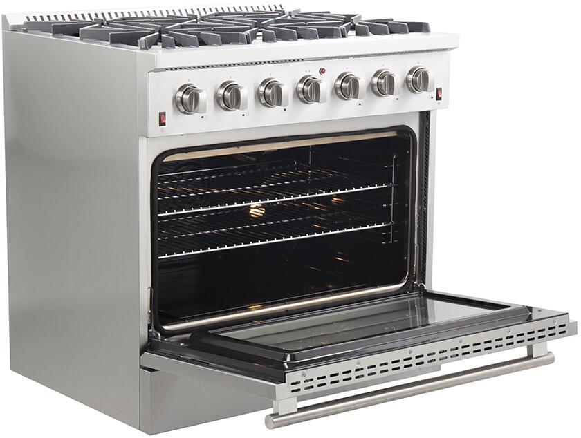 FORNO Appliance Package - 36" Gas Range, Dishwasher, 36" Refrigerator, FBDL-004-01CAUS