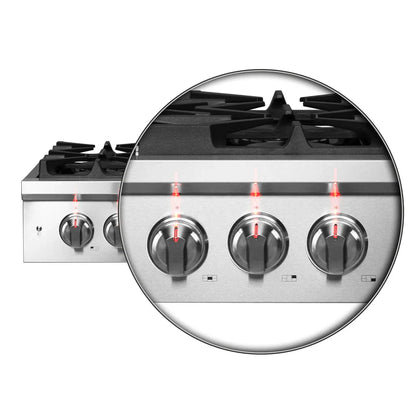 Forno Spezia 30-Inch Gas Rangetop with 5 Burners, Wok Ring and Griddle, Stainless Steel (Model FCTGS5751-30)
